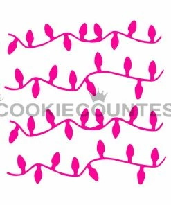 Cookie Countess Christmas Lights 2pc Stencil Set Stencils