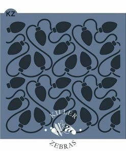 Killer Zebras Christmas Lights KZ Stencil