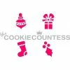 Cookie Countess Stencils Christmas Quad Stencil