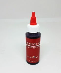 Linneas Christmas Red 2.3oz Chefmaster LIQUA-GEL Supplies