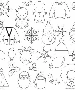 Sweet Elite Christmas And Winter Pattern Sheets For Royal Icing Transfers