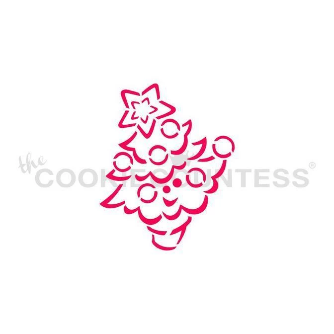 Cookie Countess Cute Christmas Tree PYO/DWC Stencil 3 Cookie Countess Cute Christmas Tree PYO/DWC Stencil