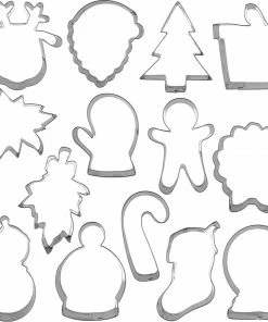 Sweet Elite Cutters Christmas Cookie Decorating Book, Tools & Cutter Set