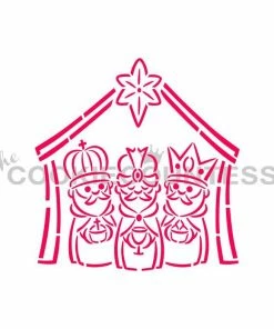 Cookie Countess Christmas Manger 4pc PYO Stencil Set Stencils 13 Cookie Countess Christmas Manger 4pc PYO Stencil Set Stencils