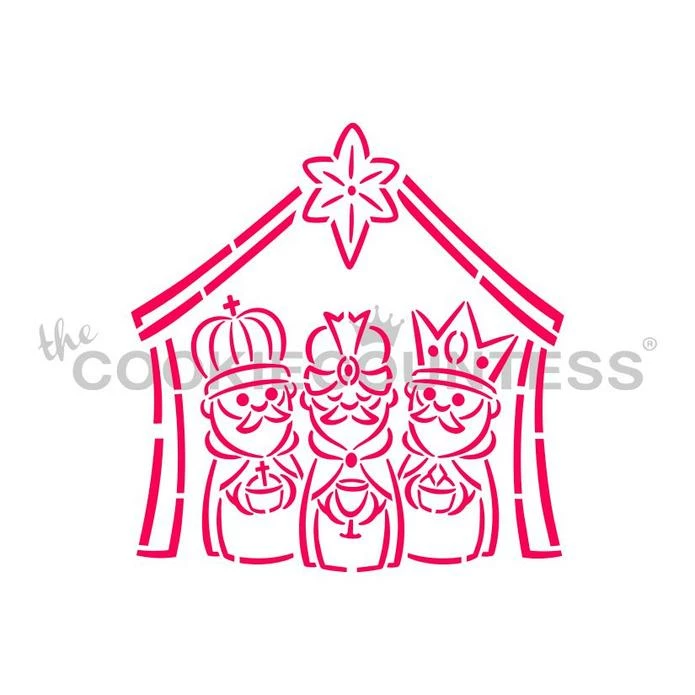 Cookie Countess Christmas Manger 4pc PYO Stencil Set Stencils 7 Cookie Countess Christmas Manger 4pc PYO Stencil Set Stencils