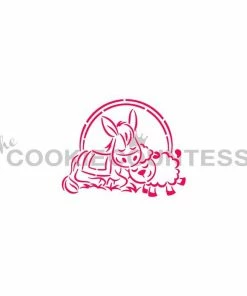 Cookie Countess Christmas Manger 4pc PYO Stencil Set Stencils 14 Cookie Countess Christmas Manger 4pc PYO Stencil Set Stencils