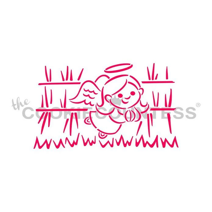 Cookie Countess Christmas Manger 4pc PYO Stencil Set Stencils 9 Cookie Countess Christmas Manger 4pc PYO Stencil Set Stencils