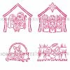 Cookie Countess Christmas Manger 4pc PYO Stencil Set Stencils