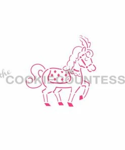 Cookie Countess Stencils Circus Horse PYO Stencil