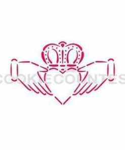 Cookie Countess Claddagh Stencil