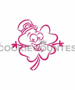 Cookie Countess Stencils Clover PYO Stencil