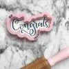 Killer Zebras Congrats KZ Cookie Cutter And Stencil SET Cutters 1 Killer Zebras Congrats KZ Cookie Cutter And Stencil SET Cutters