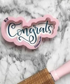 Killer Zebras Congrats KZ Cookie Cutter And Stencil SET Cutters
