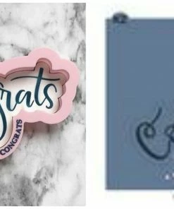 Killer Zebras Congrats KZ Cookie Cutter And Stencil SET Cutters