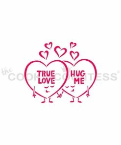 Cookie Countess Stencils Conversation Hearts PYO Stencil