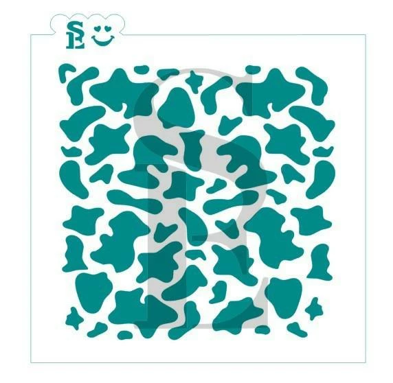 Stencil Expression Cow Print Background SE Stencil 3 Stencil Expression Cow Print Background SE Stencil