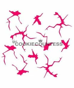 Cookie Countess Cracks Stencil Stencils