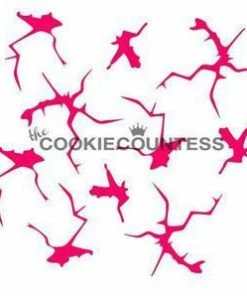 Cookie Countess Cracks Stencil Stencils