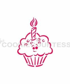 Cookie Countess Stencils Cupcake PYO Stencil