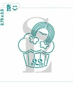 Stencil Expression Stencils Cupcake Rainbow PYO SE Stencil