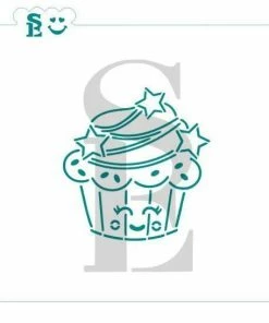 Stencil Expression Cupcake Stars PYO SE Stencil Stencils