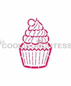 Cookie Countess Cutie Cupcake DWC/PYO Stencil Stencils