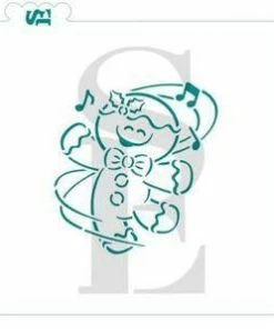 Stencil Expressions Stencils Dancing Gingerbread Man ZWD/PYO SE Stencil