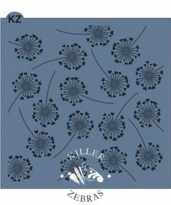 Killer Zebras Stencils Dandelion Love KZ Stencil