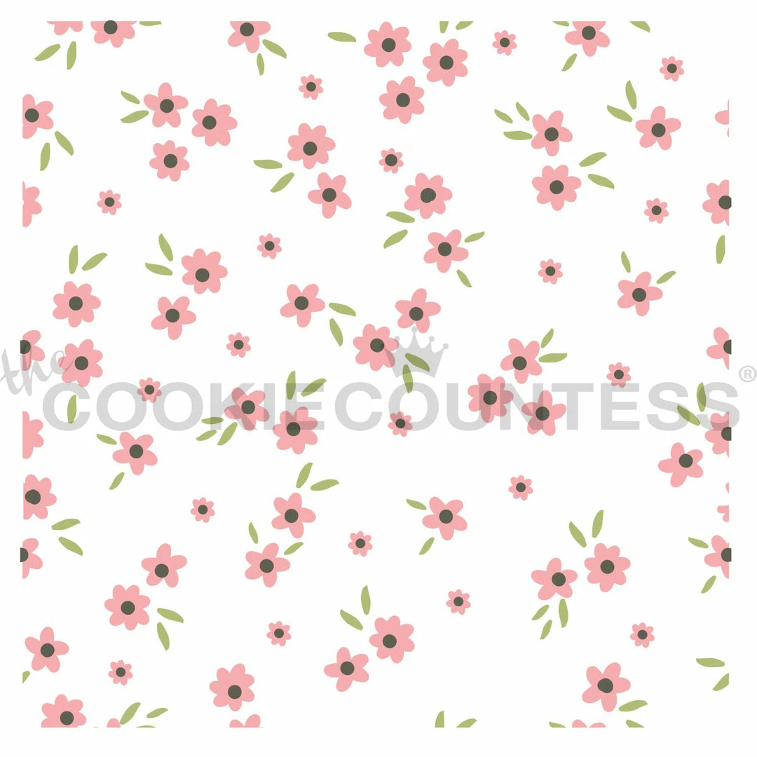 Cookie Countess Ditzy Floral 3pc Stencil Stencils 3 Cookie Countess Ditzy Floral 3pc Stencil Stencils