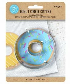 R&M International Cutters Donut On Card Cookie Cutter