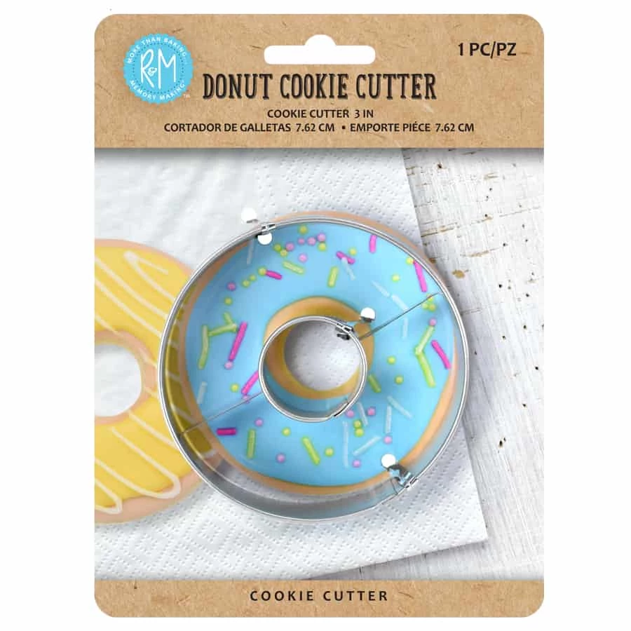 R&M International Cutters Donut On Card Cookie Cutter 3 R&M International Cutters Donut On Card Cookie Cutter