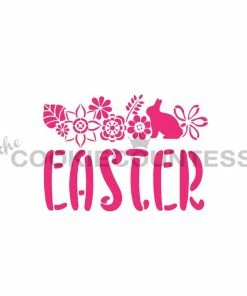 Cookie Countess Easter Floral Stencil
