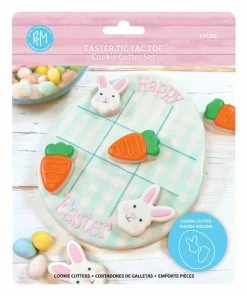R&M International Easter Tic Tac Toe 3pc JUMBO XL Cookie Cutter Set