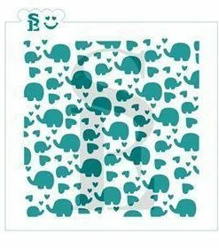 Stencil Expression Elephants Background SE Stencil Stencils