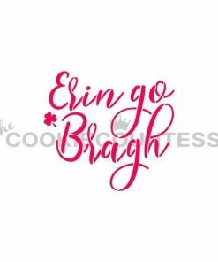 Cookie Countess Stencils Erin Go Bragh Stencil