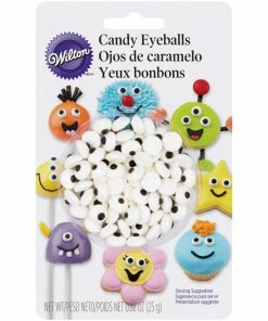 Wilton Eyeball Black And White Candy Sprinkle Supplies