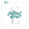 Stencil Expression Fabulous Fall Greeting SE Stencil
