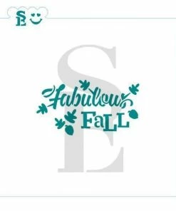 Stencil Expression Fabulous Fall Greeting SE Stencil
