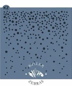 Killer Zebras Falling Snow KZ Stencil