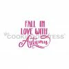 Cookie Countess Fall In Love With Autumn Stencil