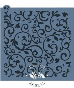 Killer Zebras Filigree KZ Stencil Stencils