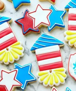 Ann Clark Firecracker / Rocket Cookie Cutter By The Flour Box Cutters