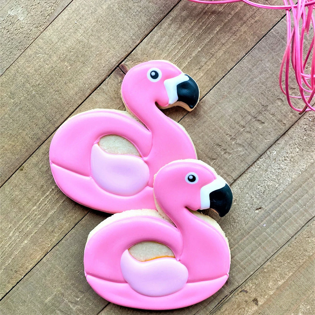 Flour Box Bakery Flamingo Floaty Cookie Cutter Cutters 4 Flour Box Bakery Flamingo Floaty Cookie Cutter Cutters