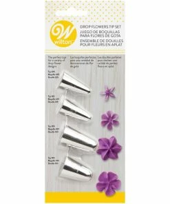Wilton 4pc Drop Flower Tip Set
