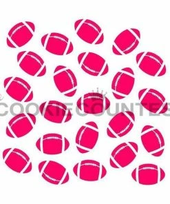 Cookie Countess Flying Footballs Stencil Stencils