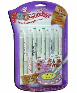 FooDoodler Food Coloring Marker Fine Line (10 Pens) Supplies