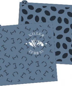 Killer Zebras Footballs 2 Pc KZ Stencil Set