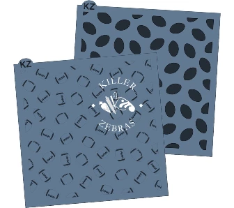 Killer Zebras Footballs 2 Pc KZ Stencil Set 4 Killer Zebras Footballs 2 Pc KZ Stencil Set