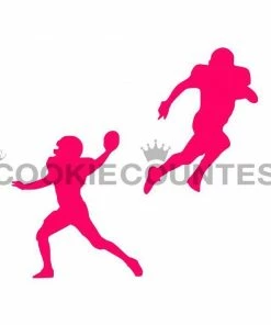 Cookie Countess Football Players Stencil