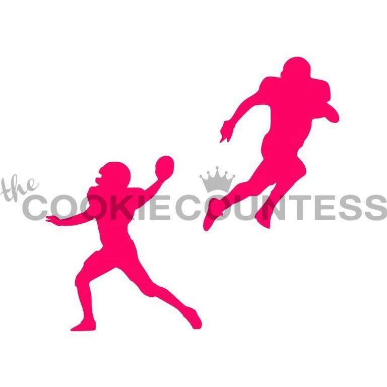 Cookie Countess Football Players Stencil 3 Cookie Countess Football Players Stencil